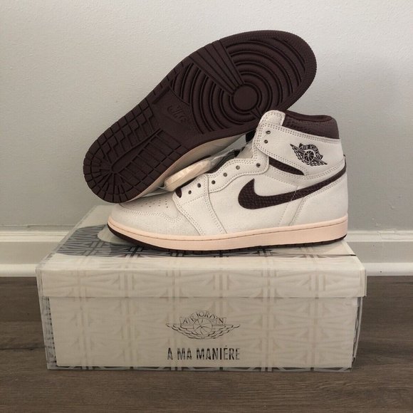 Nike Air Jordan 1 High OG SP x A Ma Maniere Men’s Size 11 Sail DO7097-100 AJ1
